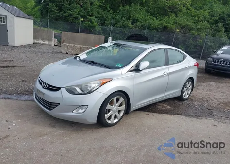 2013 Hyundai Elantra Limited из США, поврежденный, VIN 5NPDH4AE2DH401585
